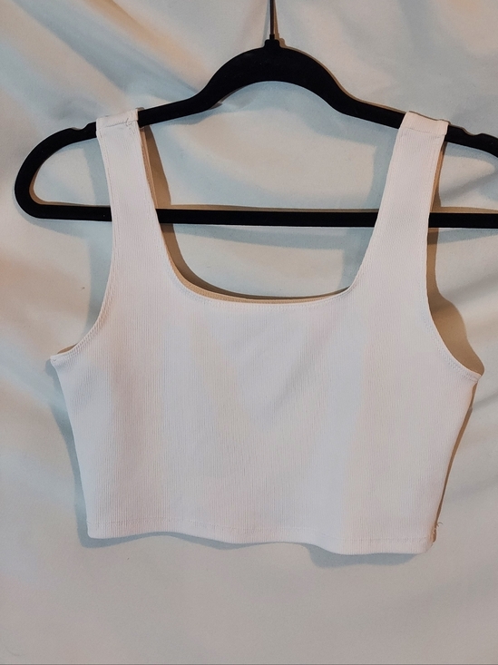 FP Movement by Free People Tops - FP Movement Happiness Runs Square Neck Crop Tank - White